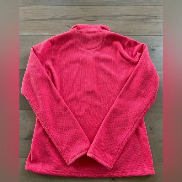 Women’s Nike ACG Coral Pink/Red Quarter-Zip Polar-tech Fleece, Medium - Picture 2 of 6